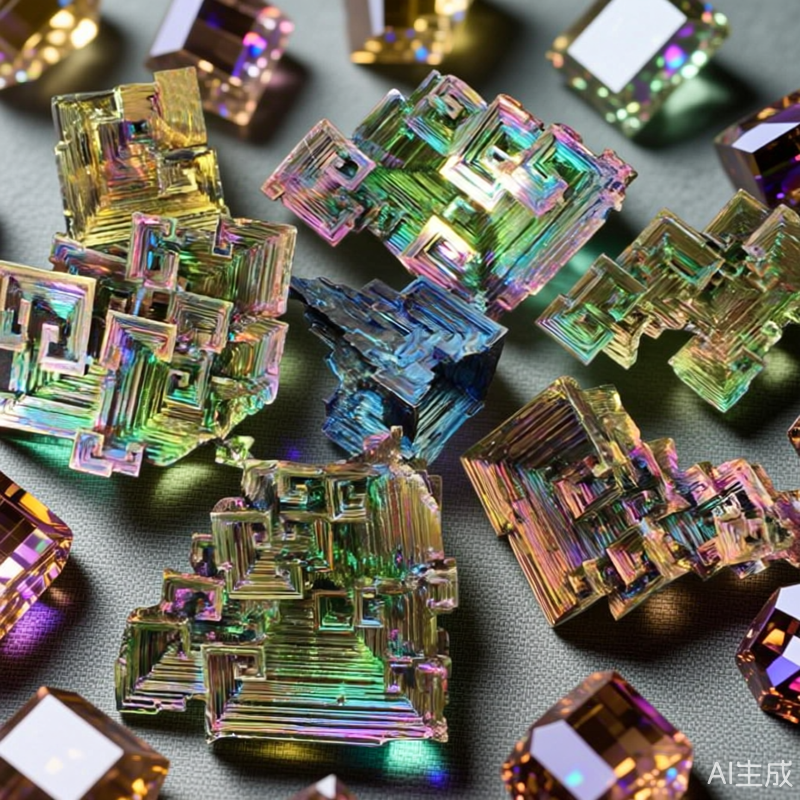 天然铋晶体摆件金属物铋矿标本化学元素收藏家居摆件秘矿教学标本,家居饰品,桌面摆件,淘宝优惠券,粉丝福利购,淘宝优惠卷