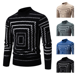 新款 毛衣男士 休闲内搭针织衫 打底衫 百搭圆领毛线衣 男士 2026秋冬季