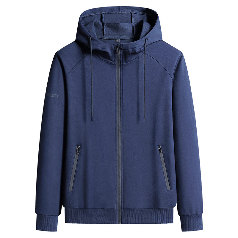 春秋季连帽外套男宽松休闲运动套装中青年宽松休闲卫衣套装