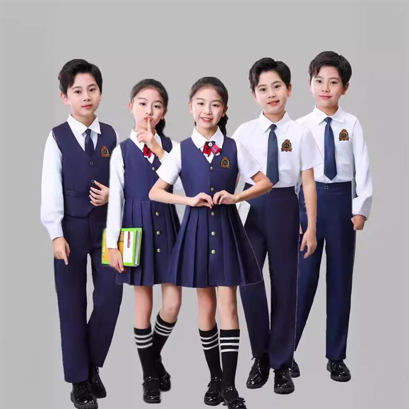 六一儿童演出服中小学生朗诵合唱服集体比赛主持人礼服合唱厂家