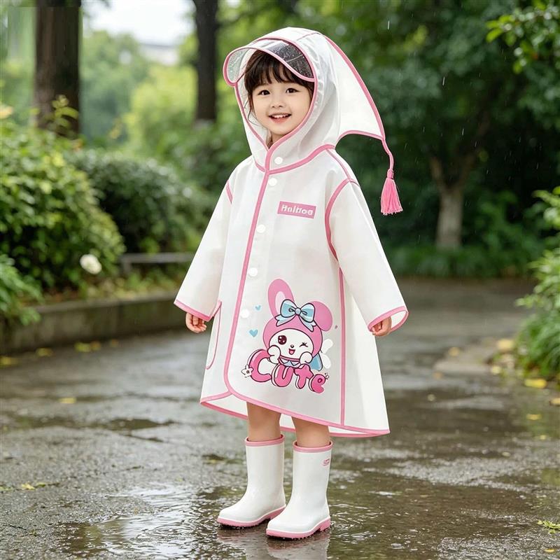 儿童雨衣女童男童宝宝雨衣女孩防雨服幼儿园雨披2345岁小朋友厂家