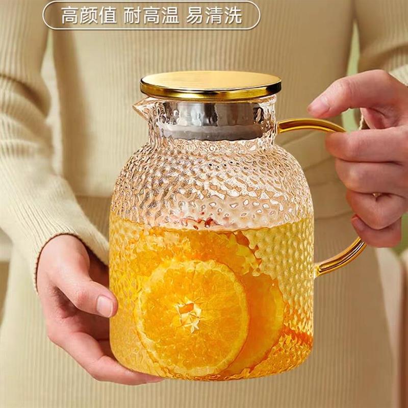 家用耐高温玻璃凉水壶大容量冷水壶泡茶壶凉茶壶凉水杯厂家