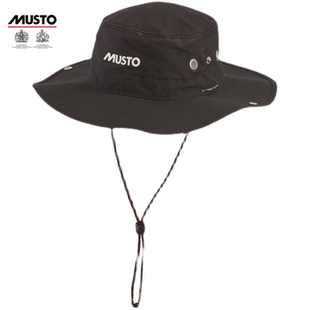 MUSTO正品速干防晒圆边帽户外可折叠休闲渔夫帽