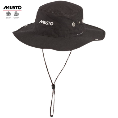 MUSTO正品速干防晒圆边帽户外可折叠休闲渔夫帽