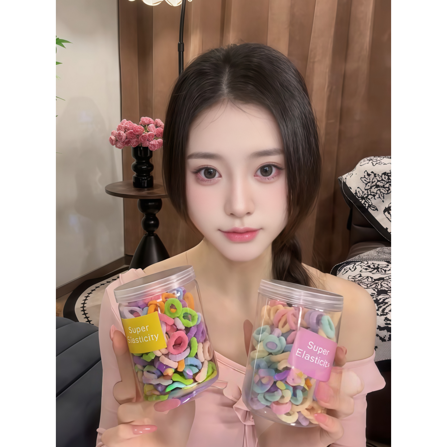 宝宝毛巾圈彩色拇指发圈儿童皮筋婴儿扎头发绳头绳不伤发头饰女童