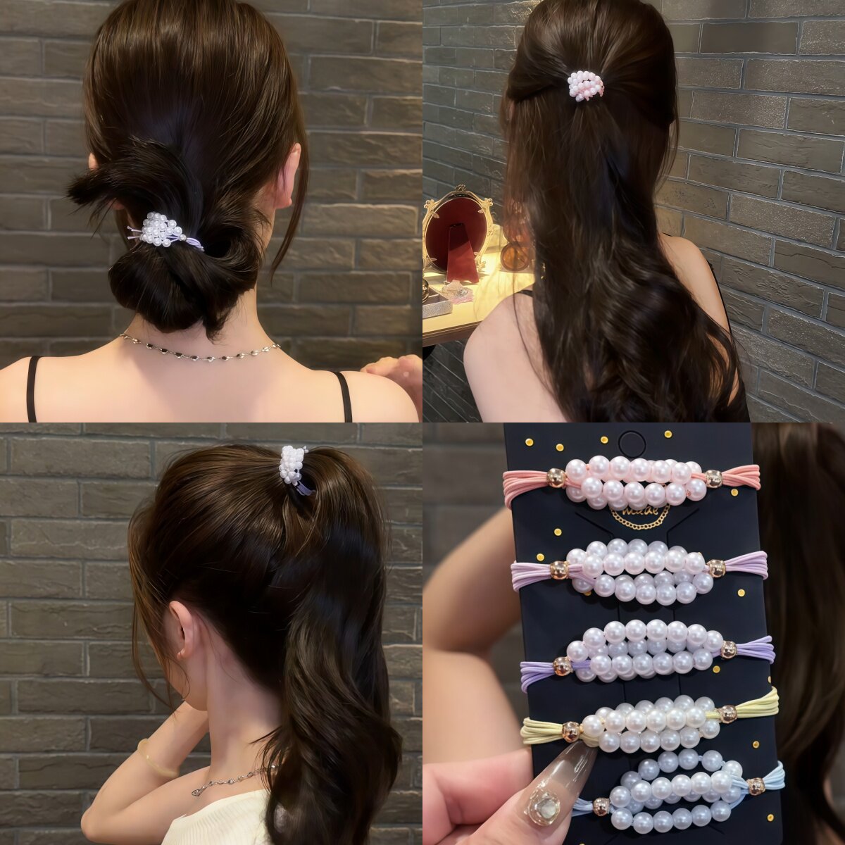 发圈女发绳皮筋高马尾丸子头皮套