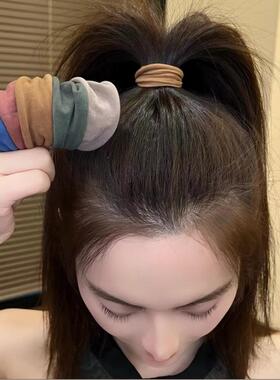 百搭高弹力无缝超宽面膜肌发圈2026新款高马尾头绳皮筋扎发绳头饰