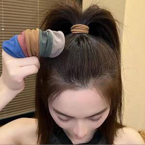 百搭高弹力无缝超宽面膜肌发圈2024新款高马尾头绳皮筋扎发绳头饰