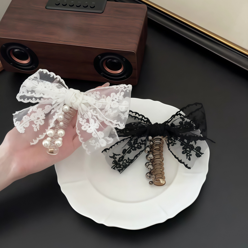 蝴蝶结泡泡辫电话线发圈女发饰