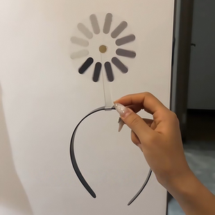 小红书同款发箍大脑宕机整活头饰网卡发饰加载中发夹整蛊趣味饰品