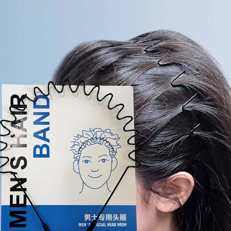 0压隐形不勒头发箍女气质洗脸头箍大波浪头饰发捆刘海运动发卡