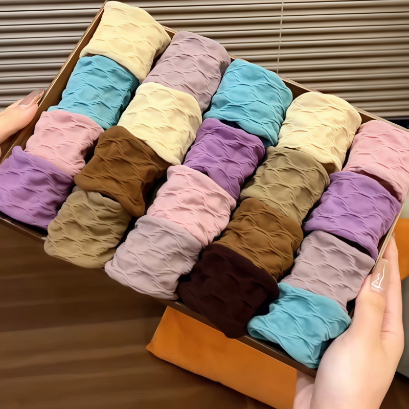 高弹力彩色加粗皮筋女士加宽头绳马尾面膜耐用发圈头饰发绳超宽