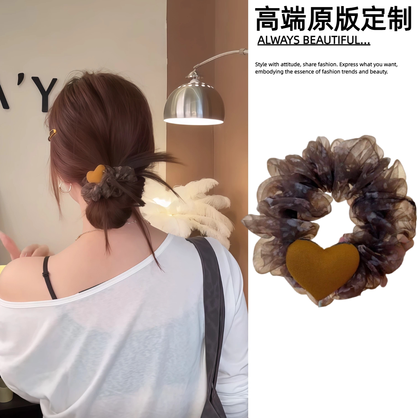 大肠发圈女发绳头绳头花头饰