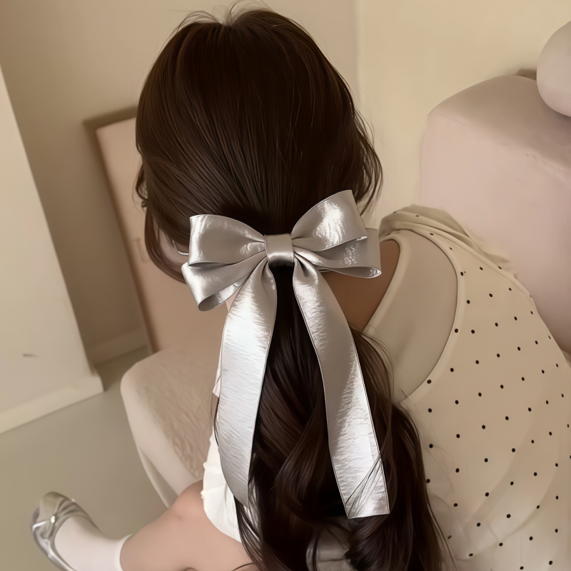 蝴蝶结发夹女后脑勺盘发夹鸭嘴夹