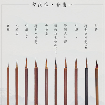 小楷尖毫写字书画勾线笔