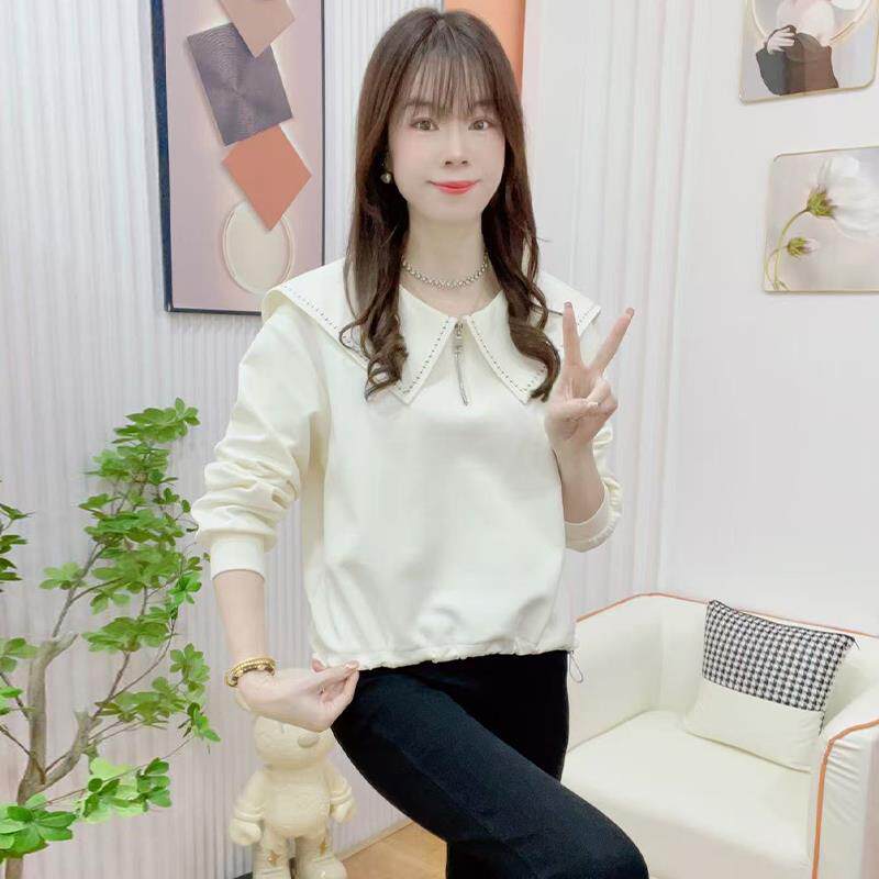 JOYIASS巨好看早秋长袖卫衣女装2025新款宽松慵懒风遮肉显瘦百搭