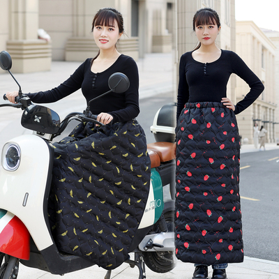 电动车挡风被护腿冬季膝盖保暖加绒电瓶车电车加厚防水挡风裙男女