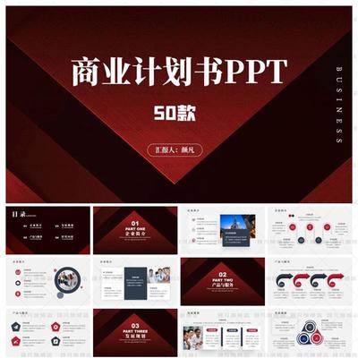 商业计划书PPT高端创意风高级感项目路演汇报企业商务宣传PPT模板