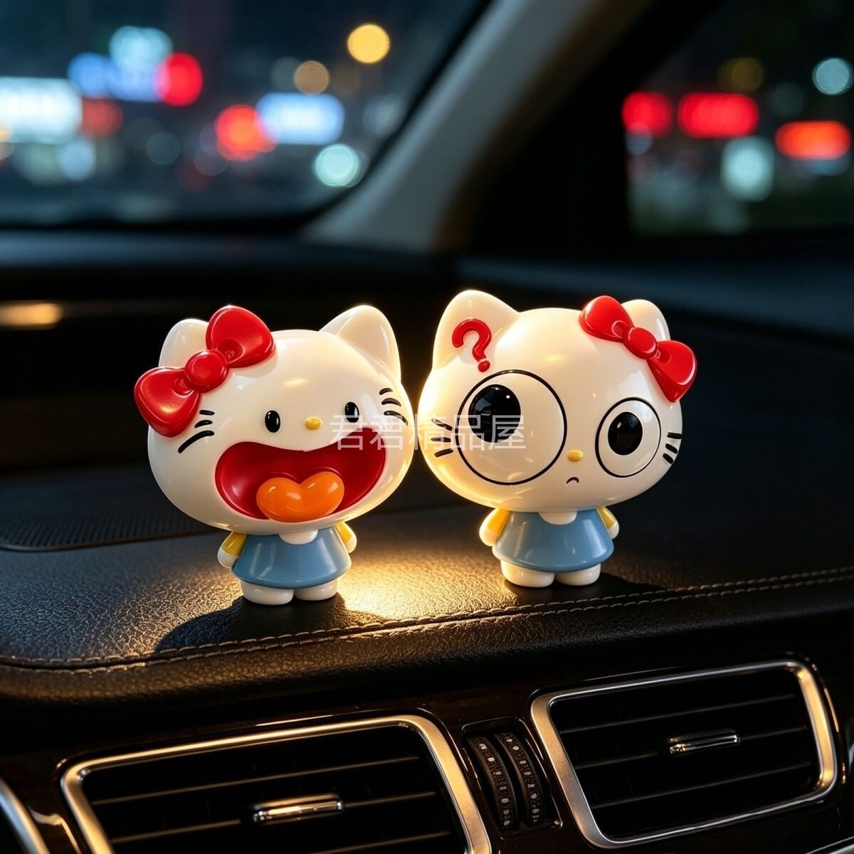 kitty猫车饰汽车中控摆件呆萌