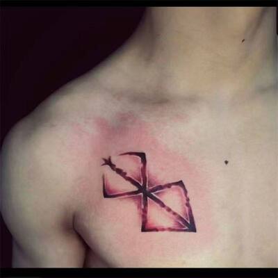 剑风传奇烙印战士纹身贴男女通用防水持久彩色刺青贴纸手臂胸口