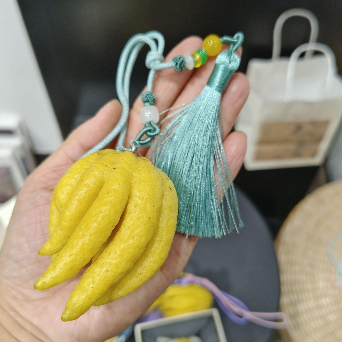 佛手柑挂件迷你鲜果香薰家居装饰