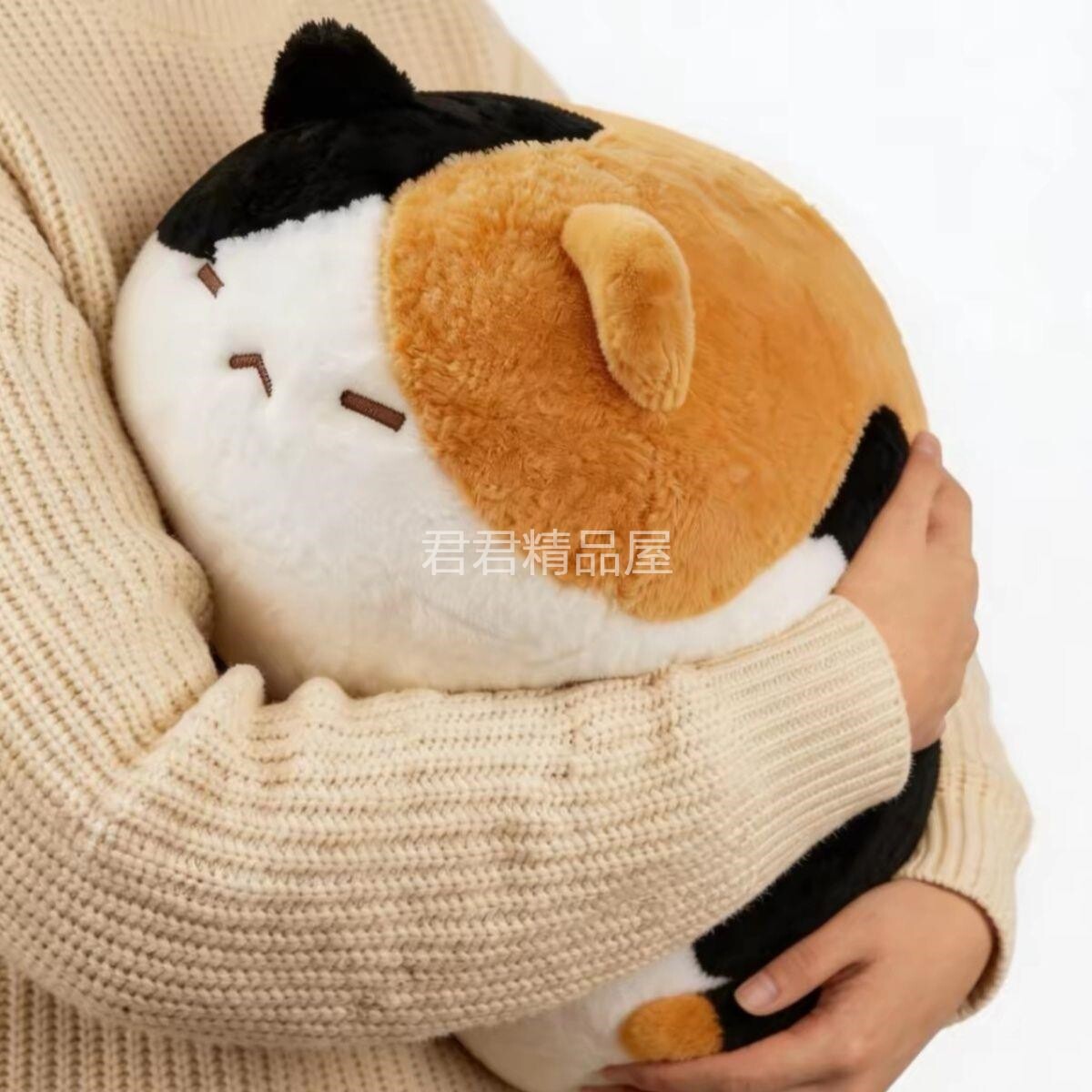 幼儿园午睡抱枕趴趴猫咪玩偶抱枕