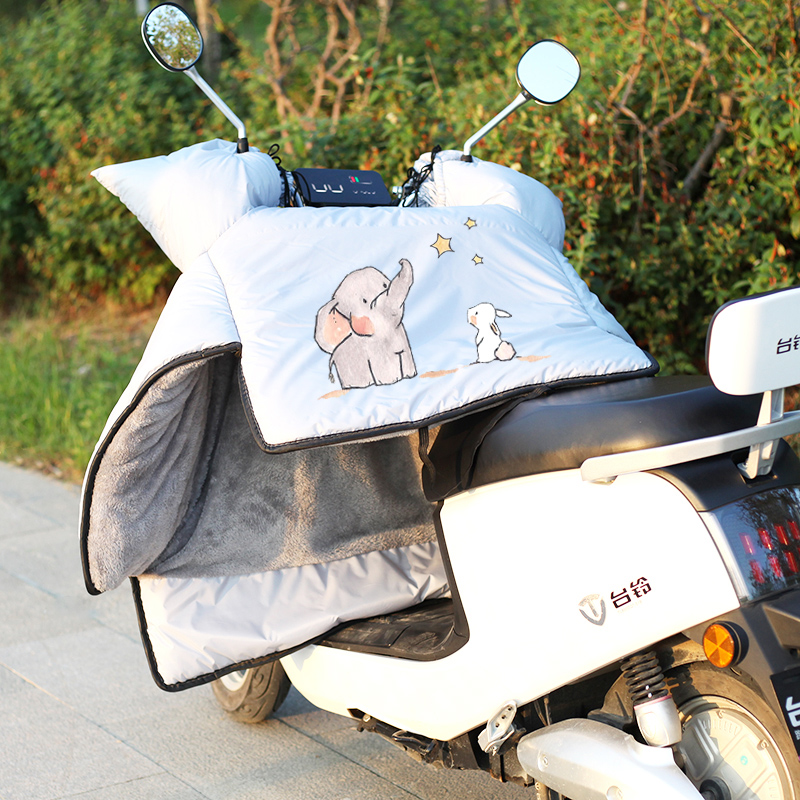 电动双面防水挡风被冬季加绒