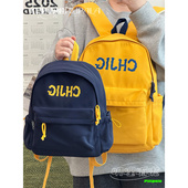 日系复古轻便百搭小双肩包女初中小学生书包大容量休闲简约背包男