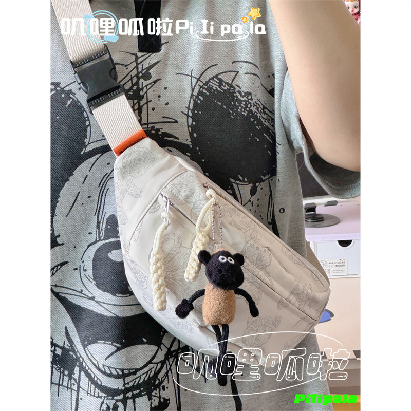 可爱小熊少女学生胸包 韩版ins风高颜值休闲斜挎包简约百搭腰包男,箱包皮具/热销女包/男包,胸包,淘宝优惠券,粉丝福利购,淘宝优惠卷