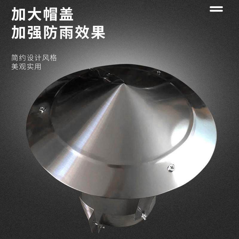 烟冲管帽防风帽不锈钢烟囱防雨帽屋顶卧室透气烟道新款管子防雨罩