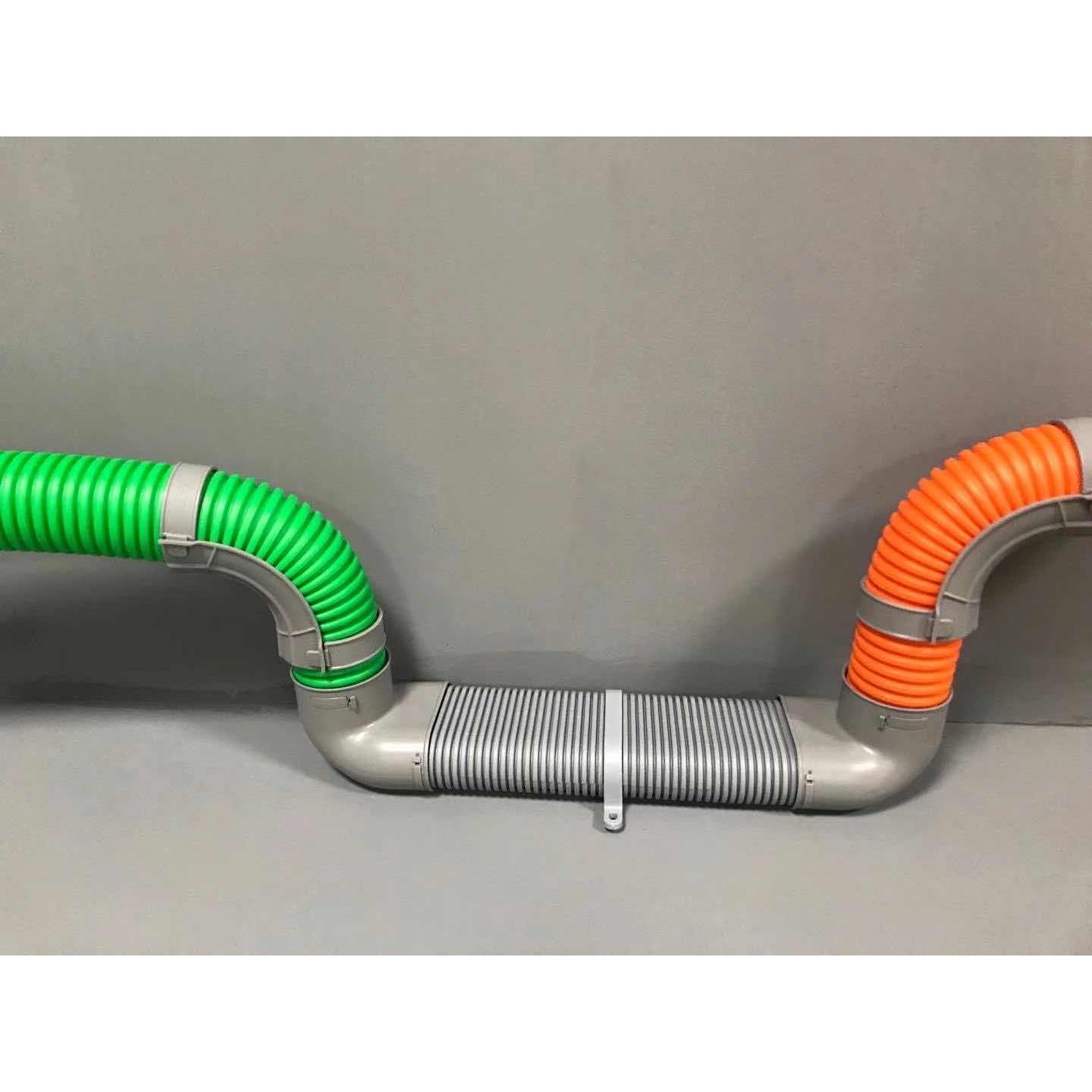 新风系统 75pe扁管 75过梁器免打孔横梁转接器110PE扁管配件专用