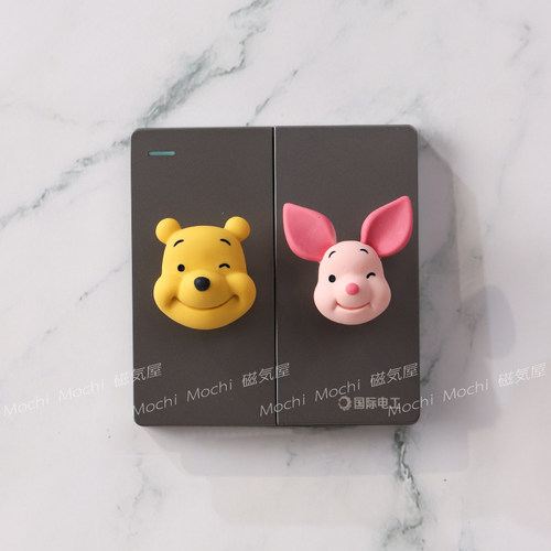 2025新款卡通可爱动物开关贴