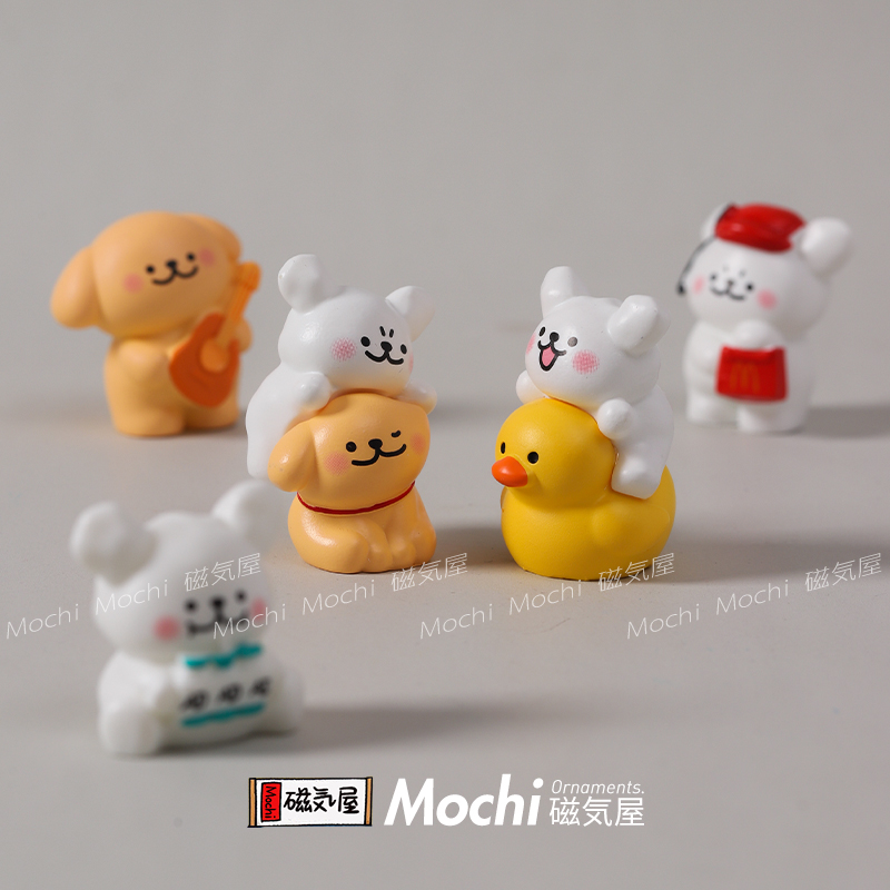 线条小狗屏幕显示器桌面摆件