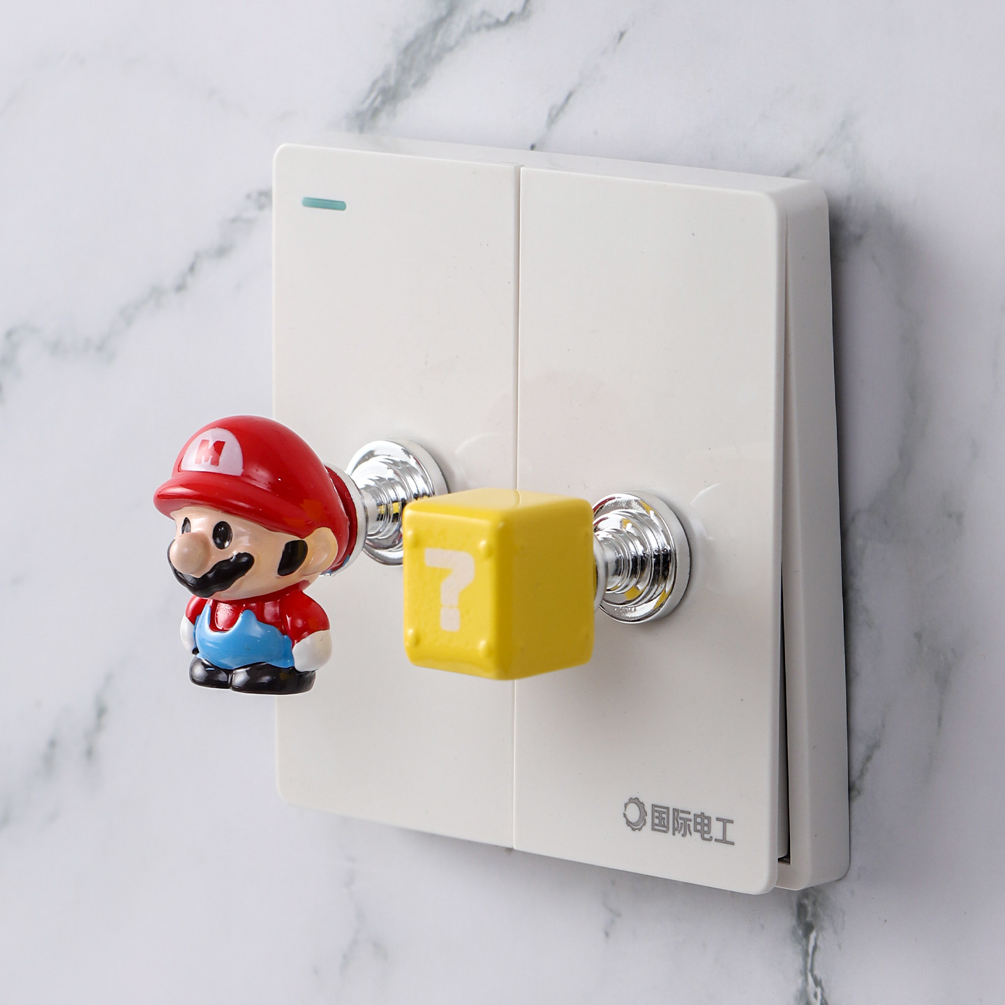 超级马里奥开关贴立体可爱卡通创意装饰自粘式摇杆个性DIY面板贴