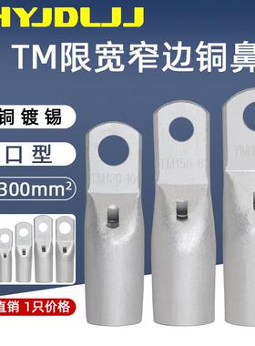 窄头窥口铜鼻子TM-10/16/35/50/70/95/120/150/185小头铜接线端子