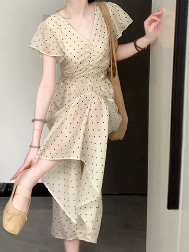 Летнее желтое небольшое дизайнерское платье, приталенный корсет, длинная юбка, 2025 года, подходит для подростков