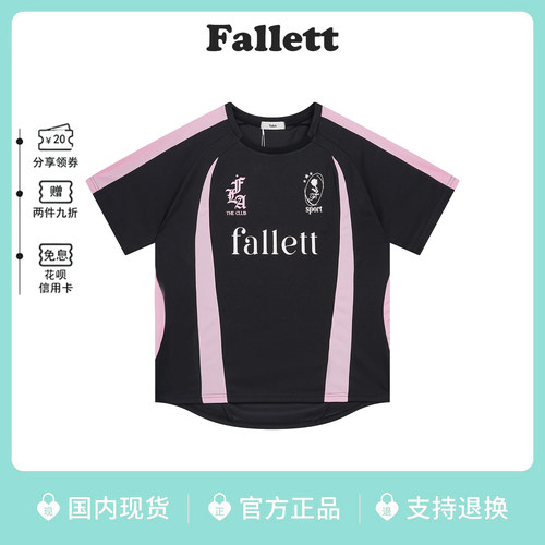 【现货】韩国Fallett球衣短袖T恤