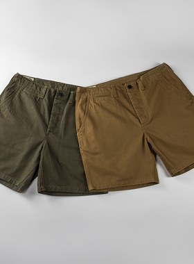 RainbowSecret1942s军官卡其短裤阿美咔叽复古短裤非freewheelers