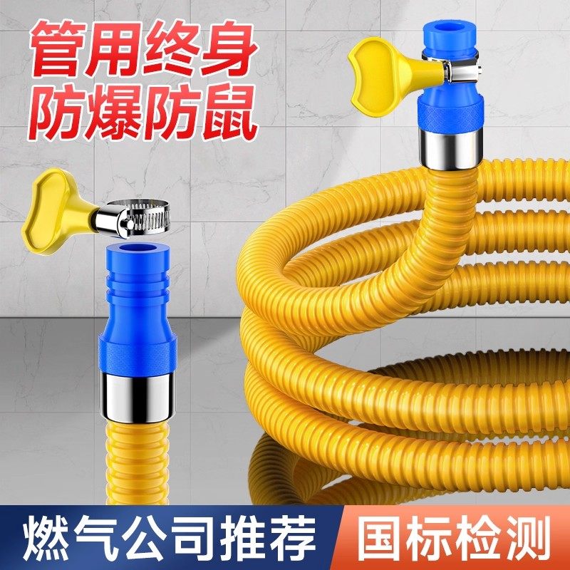德国燃气管不锈钢波纹管防爆中高压家用煤气软管专用金属天然气管