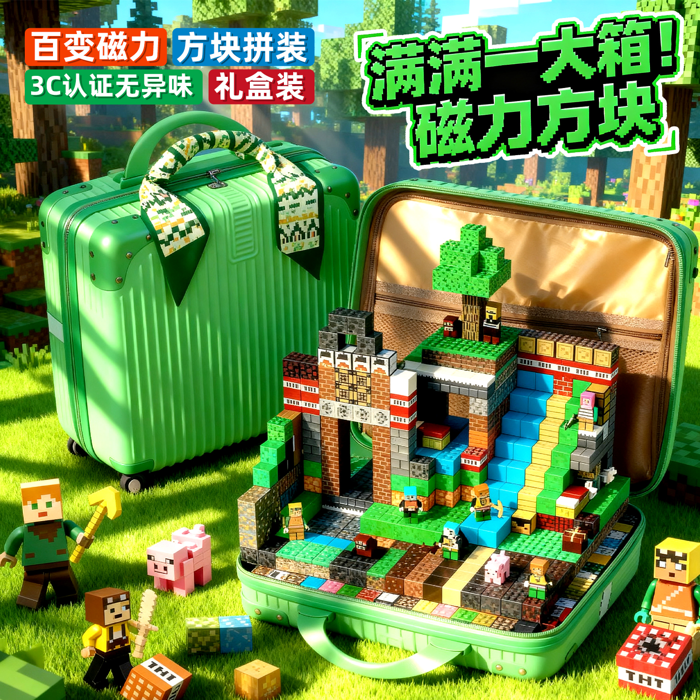 我的世界磁力方块积木