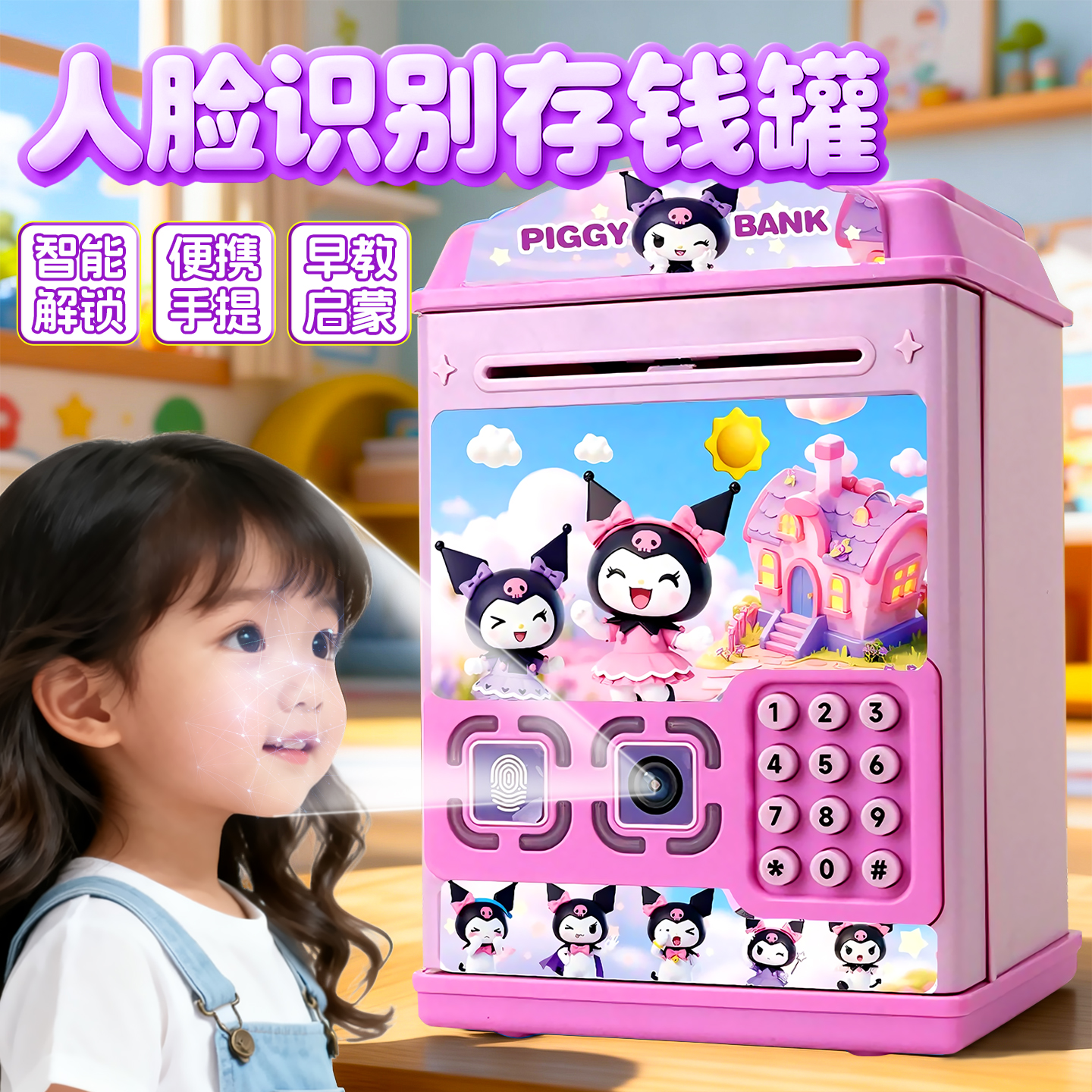 2025新款只进不出存钱罐