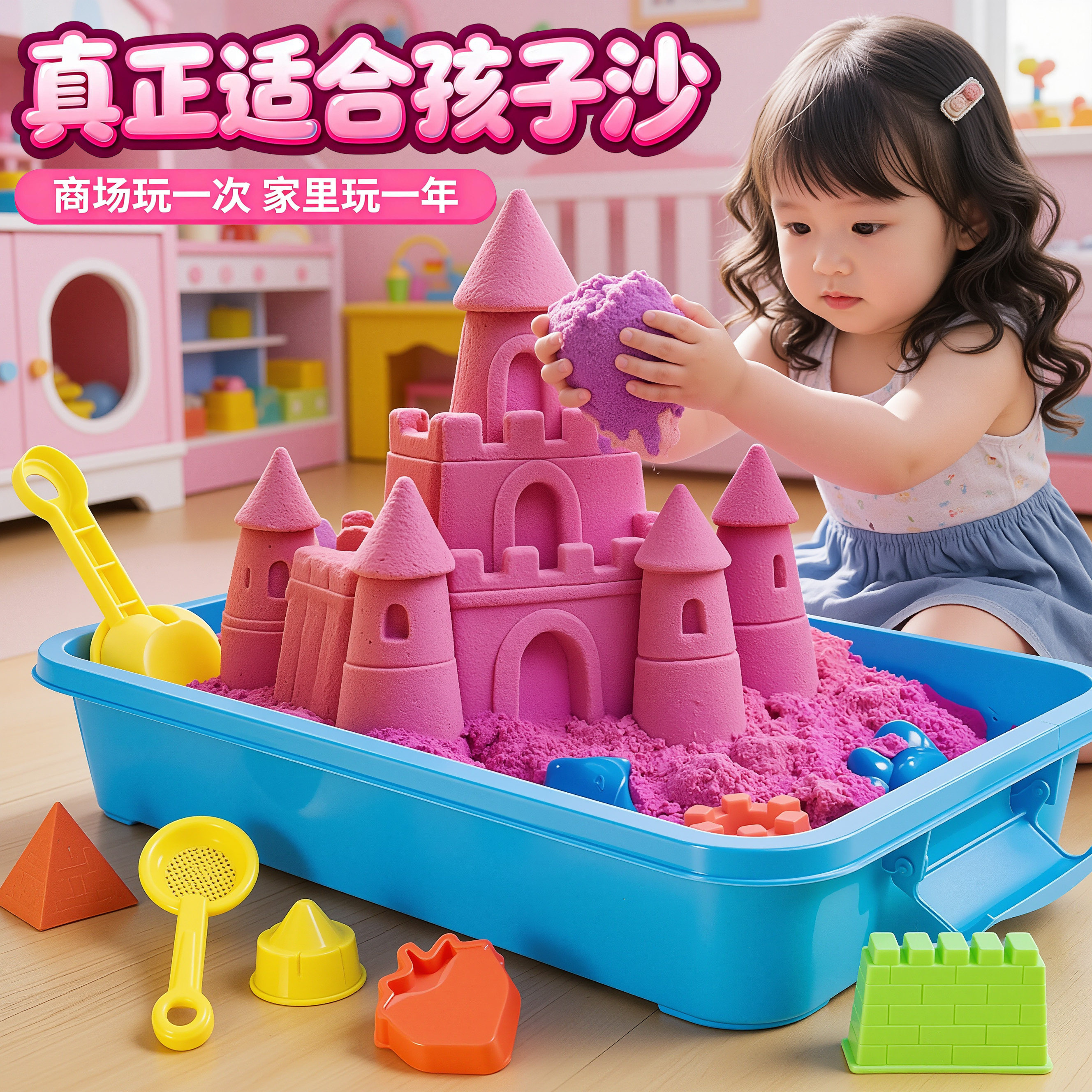 太空沙儿童超轻粘土沙子幼儿园安全无毒不粘手彩沙女孩圣诞节礼物,玩具/童车/益智/积木/模型,粘土/超轻粘土,淘宝优惠券,粉丝福利购,淘宝优惠卷