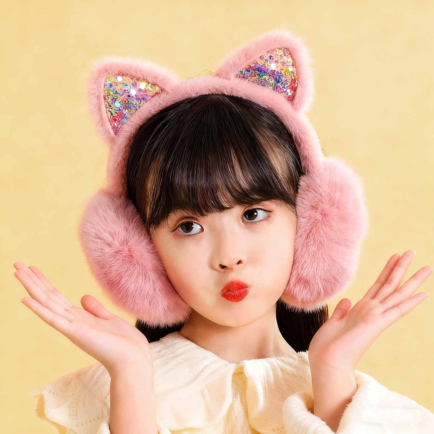 可爱小猫耳罩儿童捂耳套