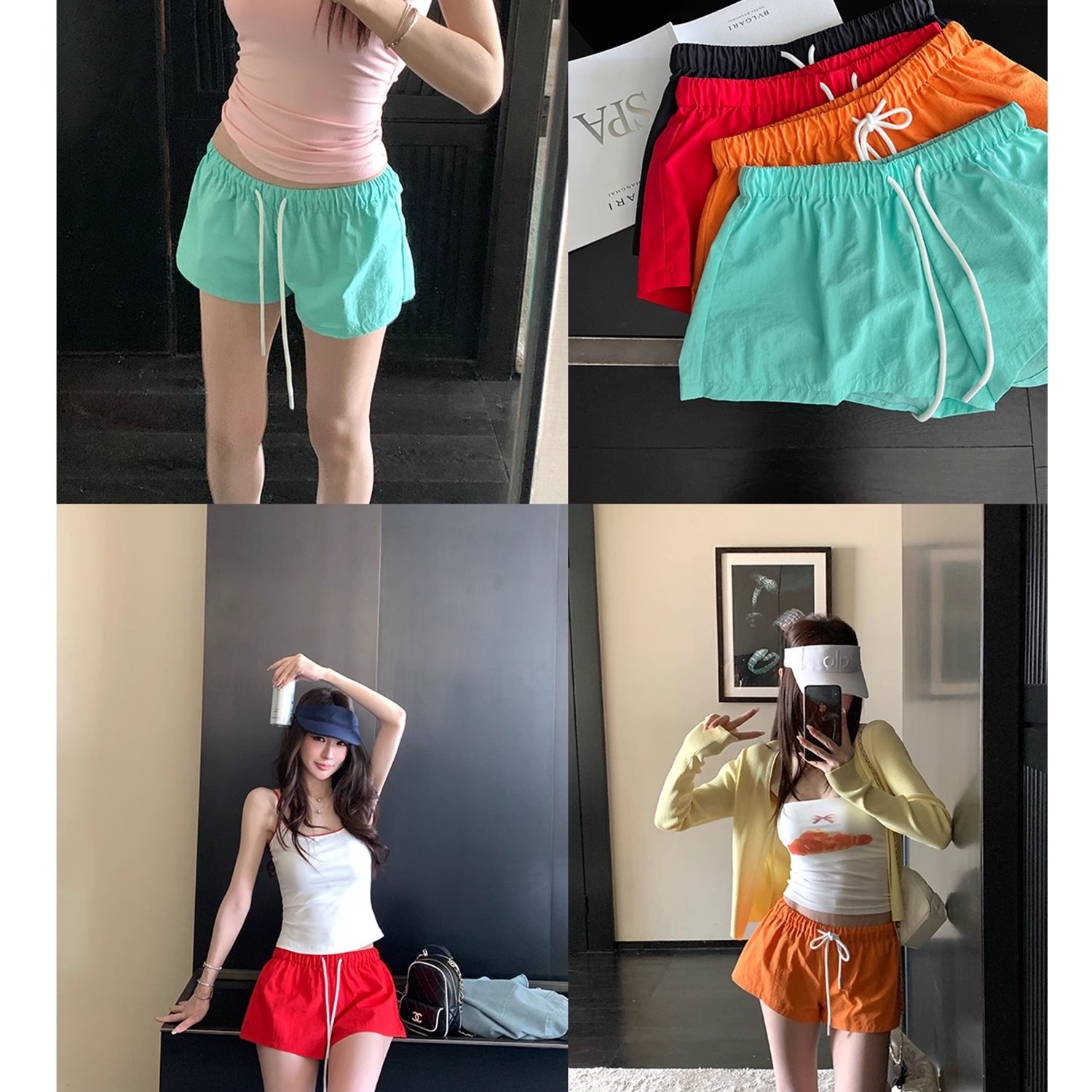 Lu系爆款！轻薄款阔腿运动短裤女夏季速干休闲透气美式短裤外穿