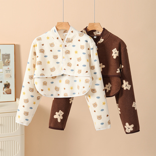 秋冬护肩颈椎坎肩睡觉防寒保暖神器产妇喂奶月子披肩女士护肩膀衣