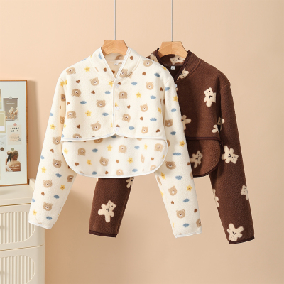 秋冬季睡觉保暖护肩坎肩月子披肩