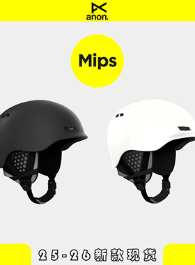 25-26新款Burton伯顿ANON rodan mips黑色白色男款女款滑雪头盔
