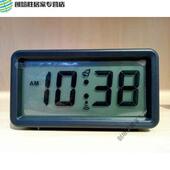 液晶闹钟液晶电子钟TW8951简约数字学生闹钟床头时钟黑色