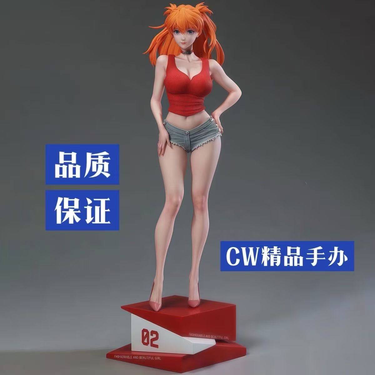 夏日女友校花明日香手办二次元动漫潮玩礼物GK模型美少女桌面摆件