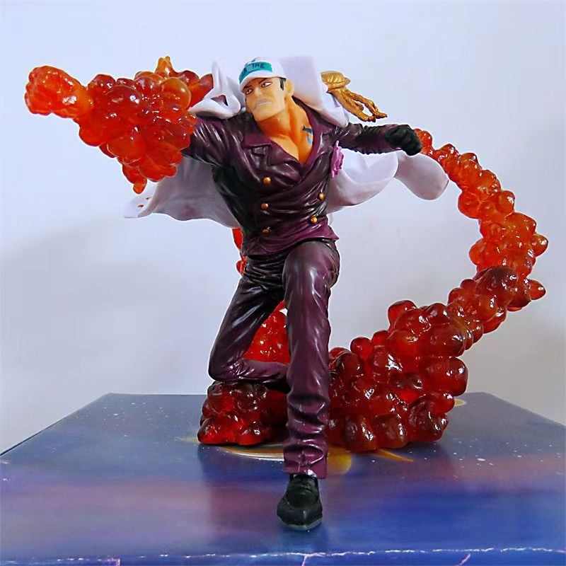 海贼航海王手办模型摆件海军三大将赤犬岩浆果实火拳顶上决战